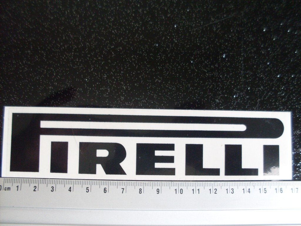 ruit sticker Pirelli logo zwart middel, Verzenden, Zo goed als nieuw, Merk