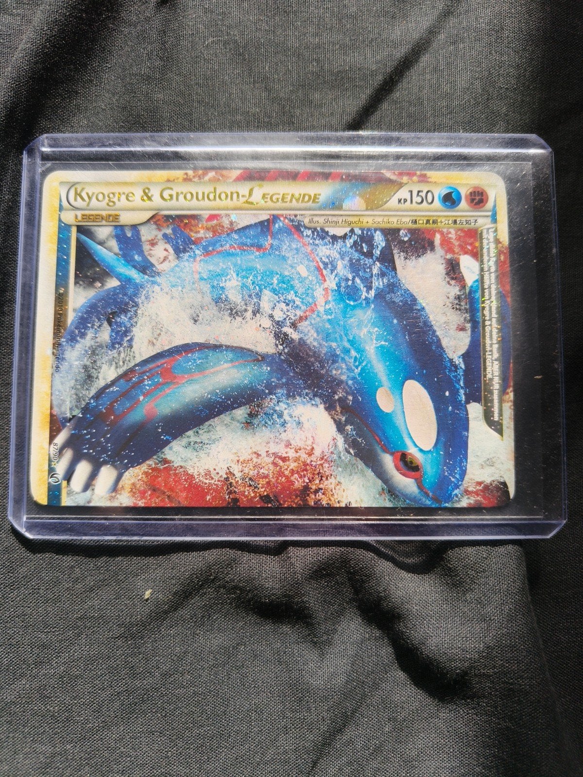 kyogre & groudon legend kaart, Ophalen of Verzenden, Zo goed als nieuw, Losse kaart, Foil