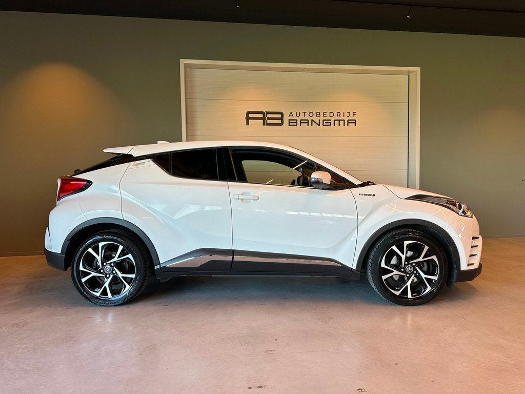 Toyota C-HR 1.8 Hybrid AUTOMAAT DYNAMIC-uitv/CLIMA AIRCO/LM-, Stof, 4 cilinders, Met garantie (alle), Wit