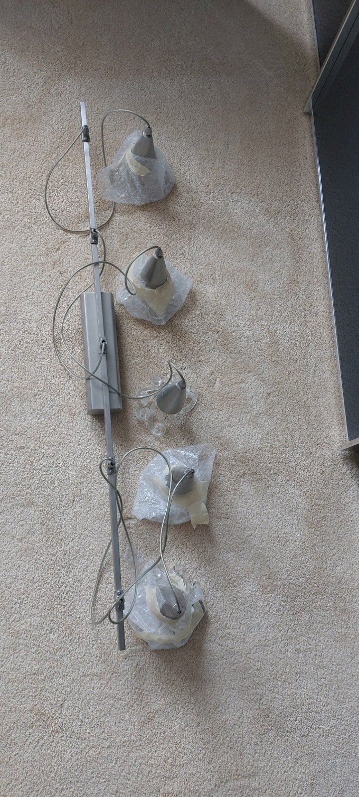 Moderne hanglamp  / swarovski kristal Zilver, Ophalen, Modern, Hanglamp, Dimbaar