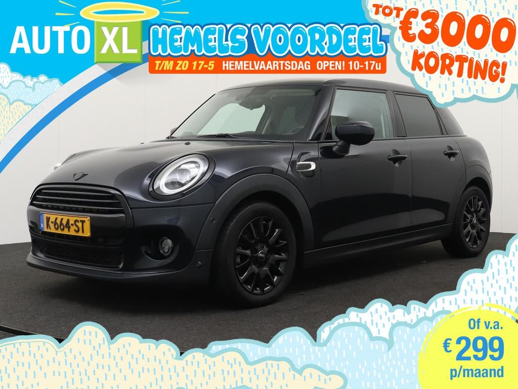 MINI Mini 1.5 Aut. Cooper Chili Cruise Digi. Dash LMV 17', Auto's, Mini, Gebruikt, Blauw, Leder en Stof, Origineel Nederlands