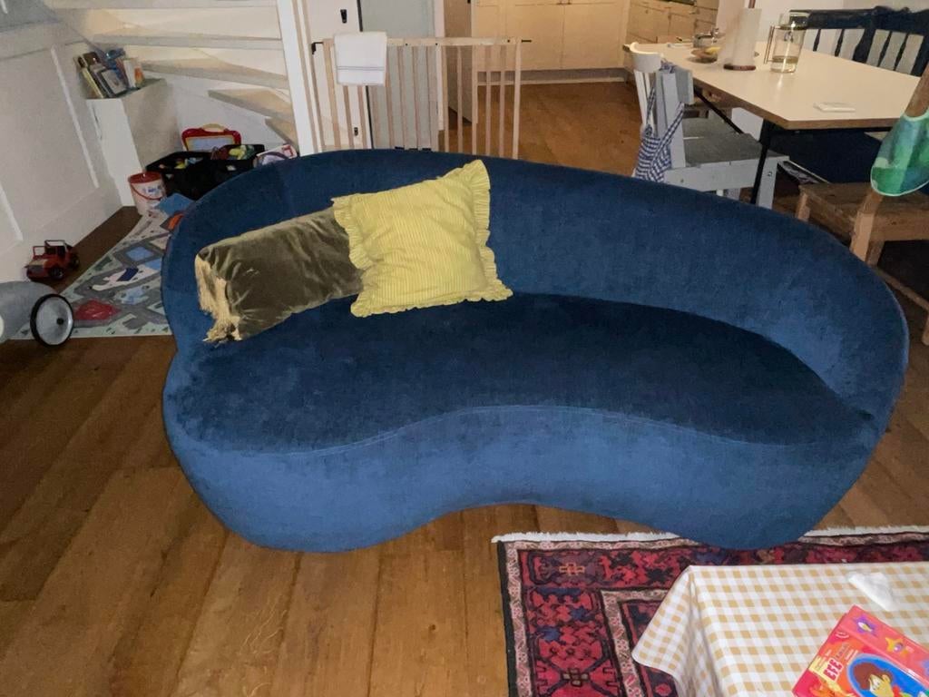 Sofa Company Rose bank (blauw), Huis en Inrichting, Ophalen, 150 tot 200 cm, Tweepersoons, 75 tot 100 cm