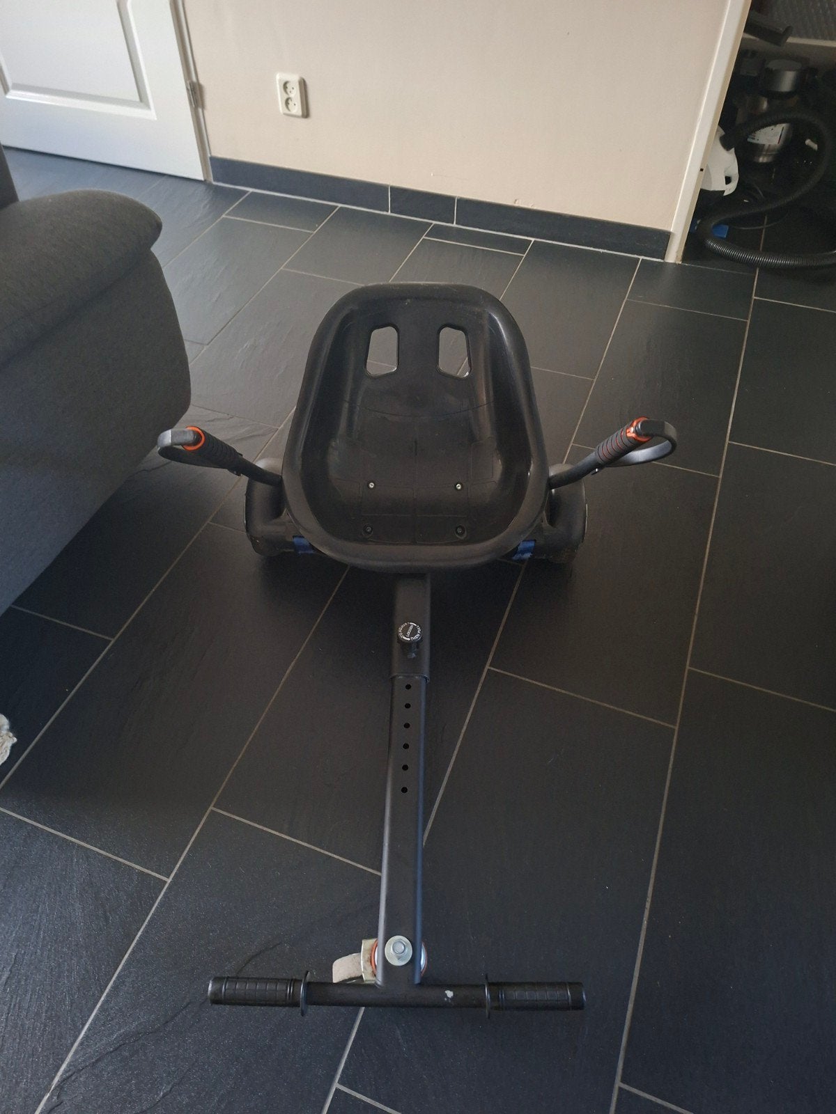 Hoverboard met kart, Gebruikt