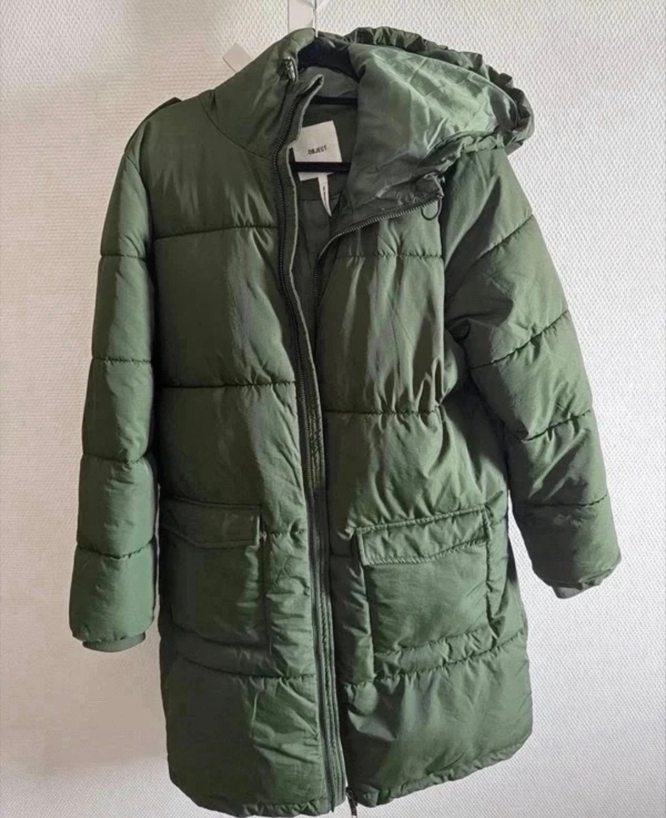 OBJECT Groene Winterjas Maat L, Verzenden, Gedragen, Maat 42/44 (L), Groen