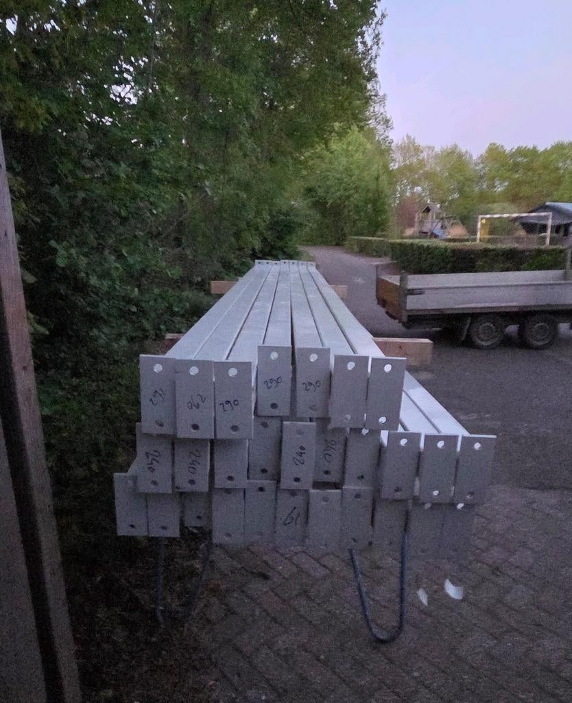 Stalen kokers 80x80x3 lengte 3760, Ophalen