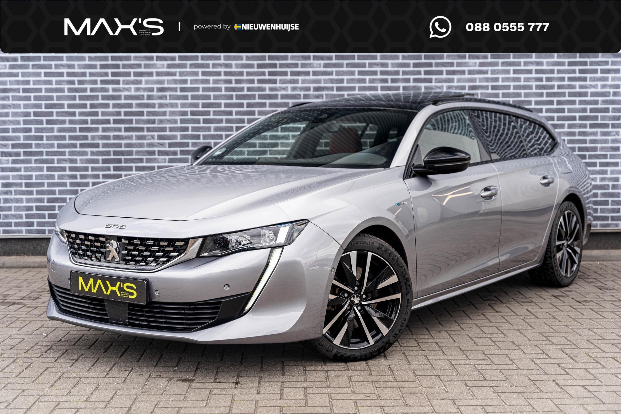 Peugeot 508 SW 1.6 HYbrid 225 GT | Panoramadak | Nappaleder, Gebruikt, Euro 6, 4 cilinders, Lichtsensor