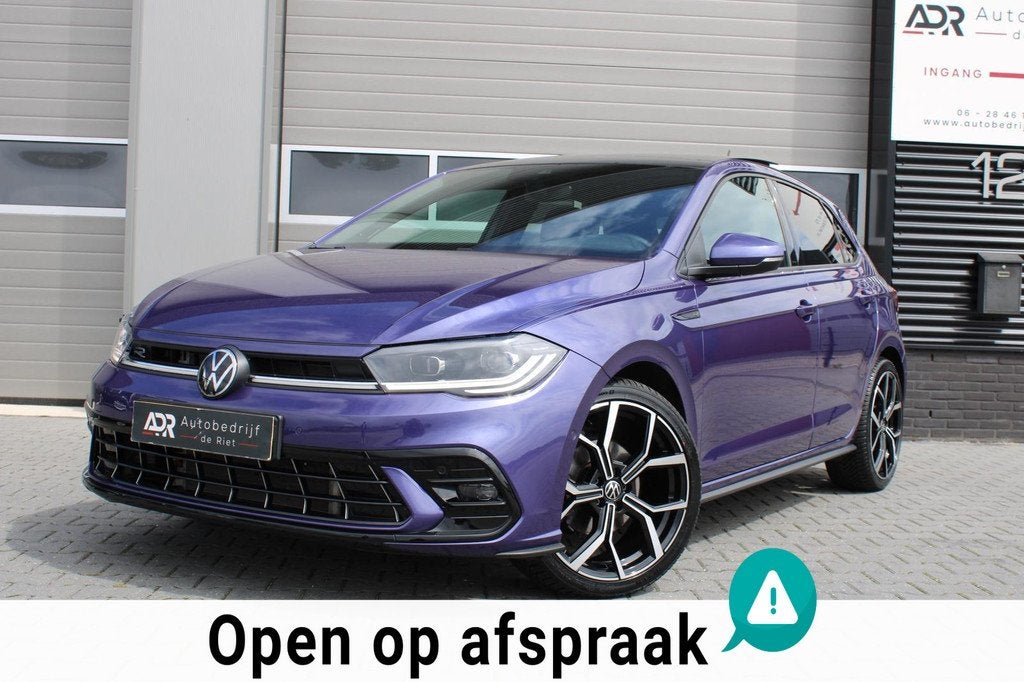 Volkswagen Polo 1.0 TSI R-Line Business DSG/PANO/VIRTUAL/BEA, Auto's, Volkswagen, Stof, Gebruikt, Blauw, Origineel Nederlands