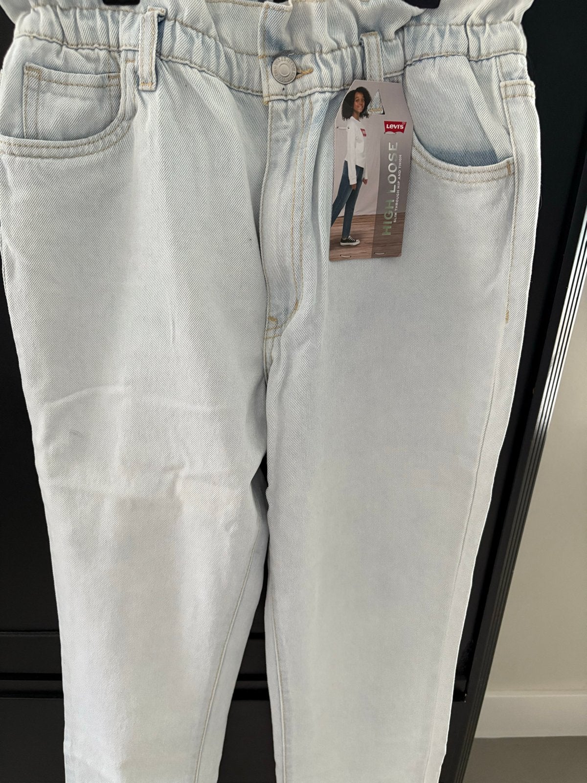 Nieuwe Levi's High Loose Jeans - Lichtblauw Denim, Ophalen of Verzenden, Nieuw, Meisje, Broek