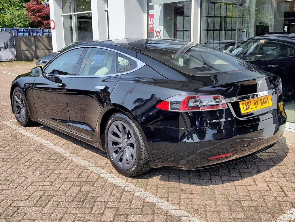 Tesla Model S 75D BASE Panoramadak | Luchtvering | Stoel + S, Auto's, Tesla, Automaat, 12 maanden, Gebruikt, Beige