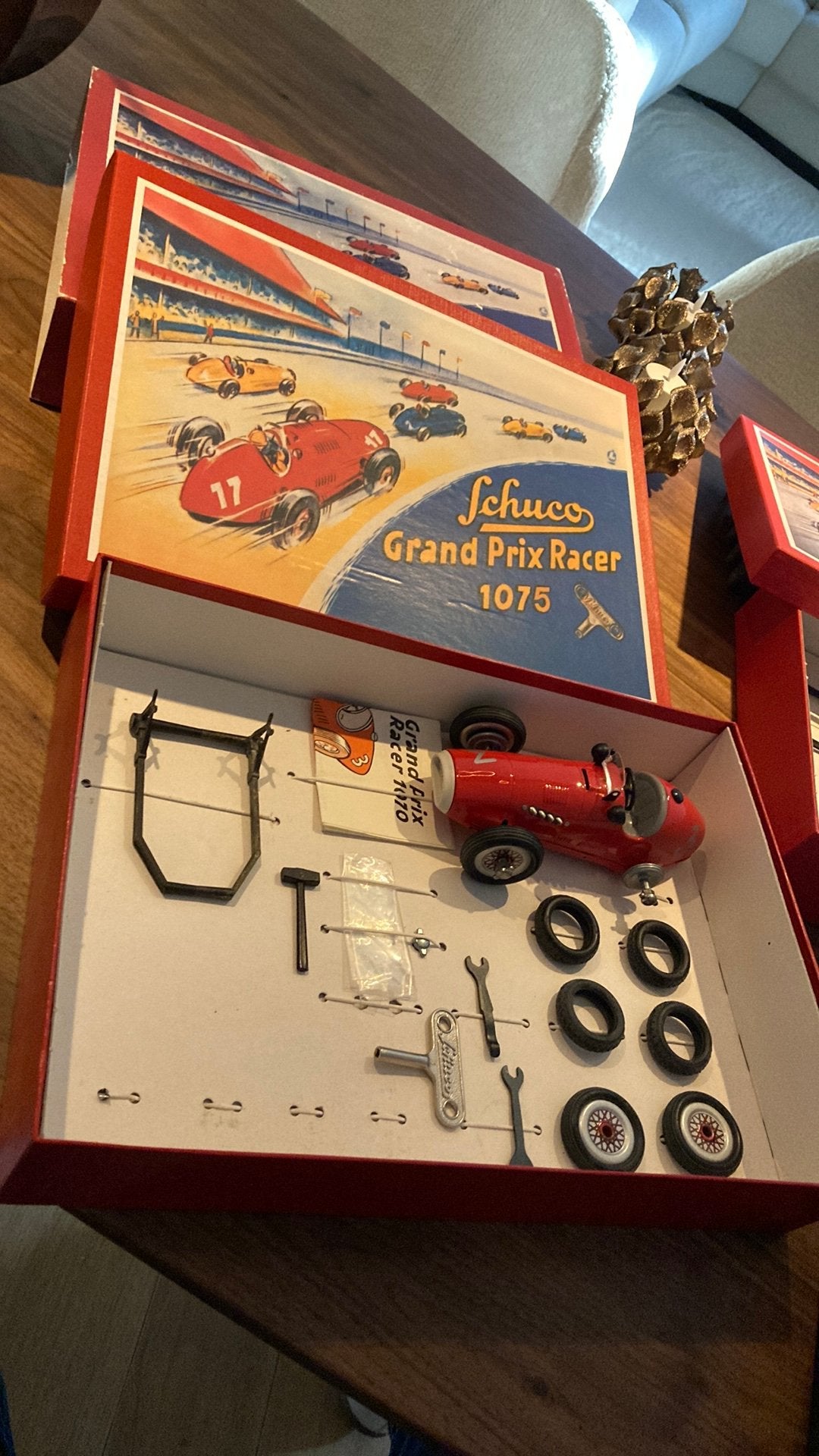 Origineel nieuw in doos : Shuco Chico Grand Prix racer 1075, Antiek en Kunst, Antiek | Speelgoed, Ophalen of Verzenden