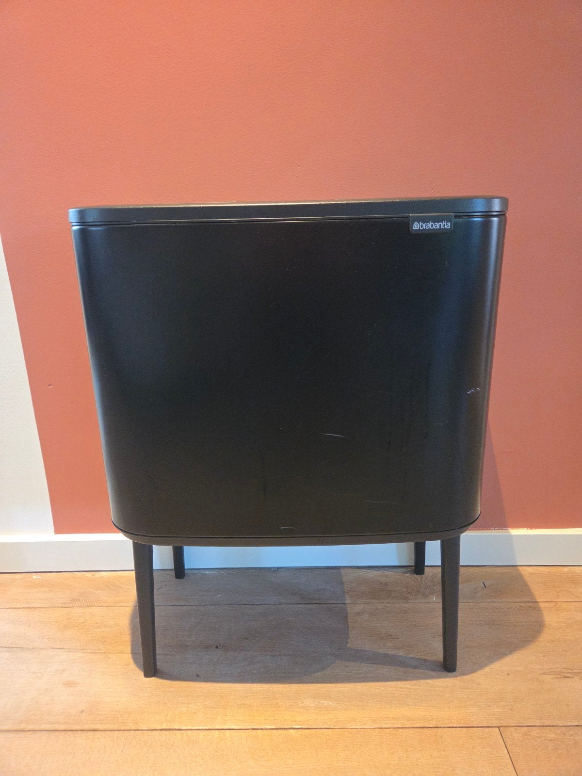 Brabantia Bo Touch Bin Hi 36L Zwart - Lichte Gebruikssporen, 30 tot 40 liter, Ophalen, Gebruikt, Metaal