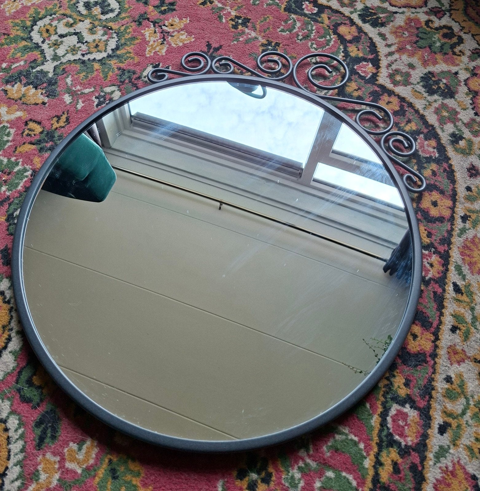 Ikea EKNE spiegel rond, Ophalen, Rond, Zo goed als nieuw, Minder dan 100 cm
