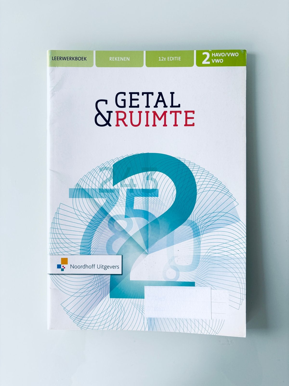 Getal & Ruimte 2 HAVO/VWO 12e editie - Rekenboek, Ophalen, Zo goed als nieuw, HAVO, Wiskunde A