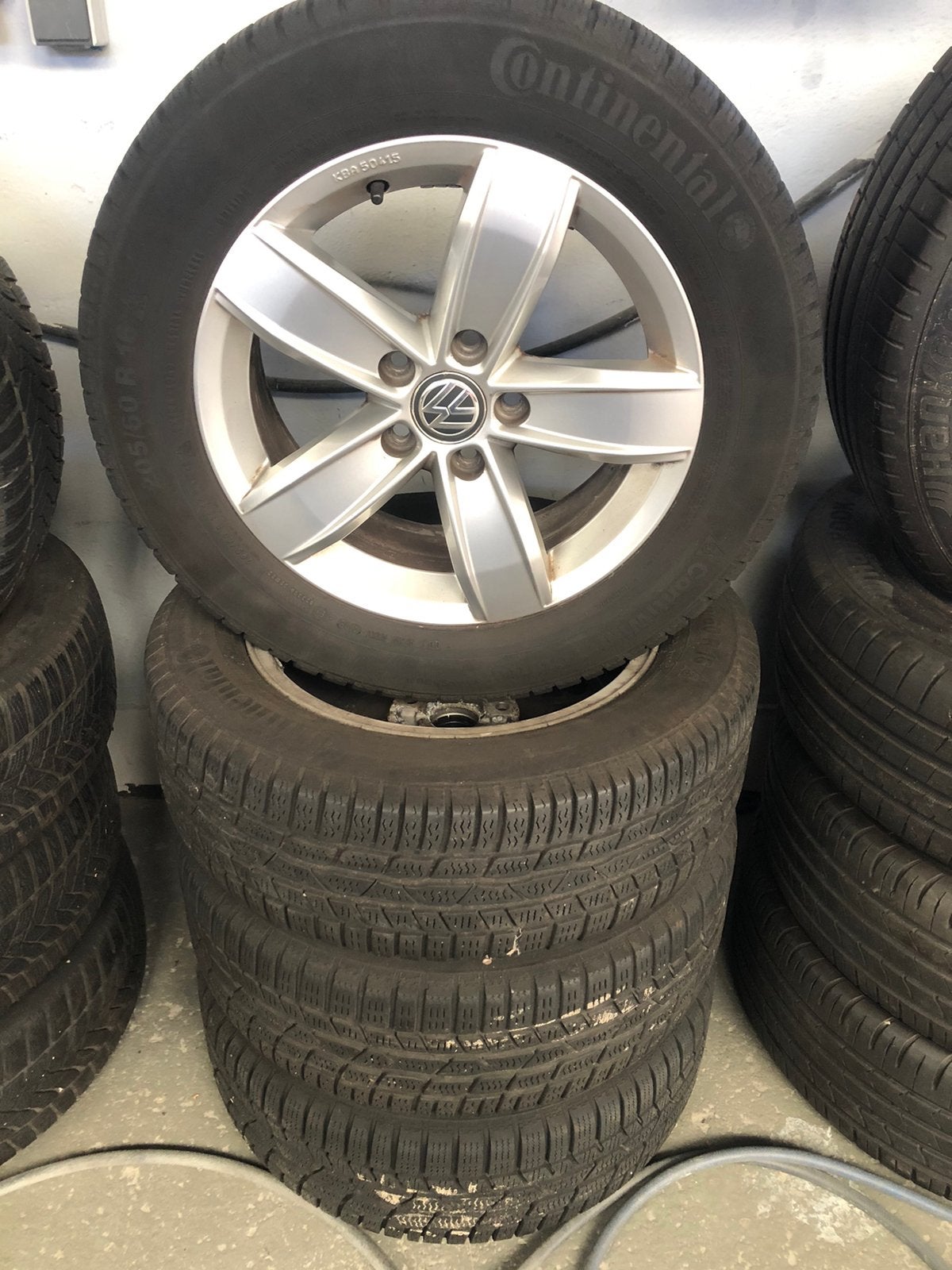Polo 2G velgen 205 60 16, Ophalen, Velg(en), 16 inch, 205 mm