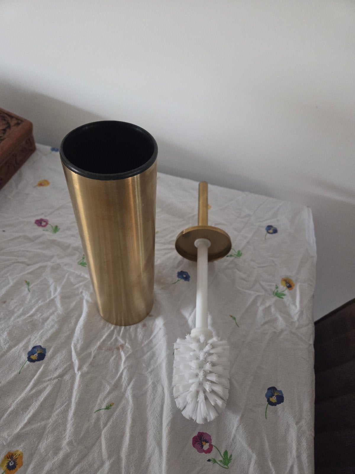Geesa Nemox toiletborstel goud, Ophalen of Verzenden, Zo goed als nieuw, Overige kleuren, Overige typen