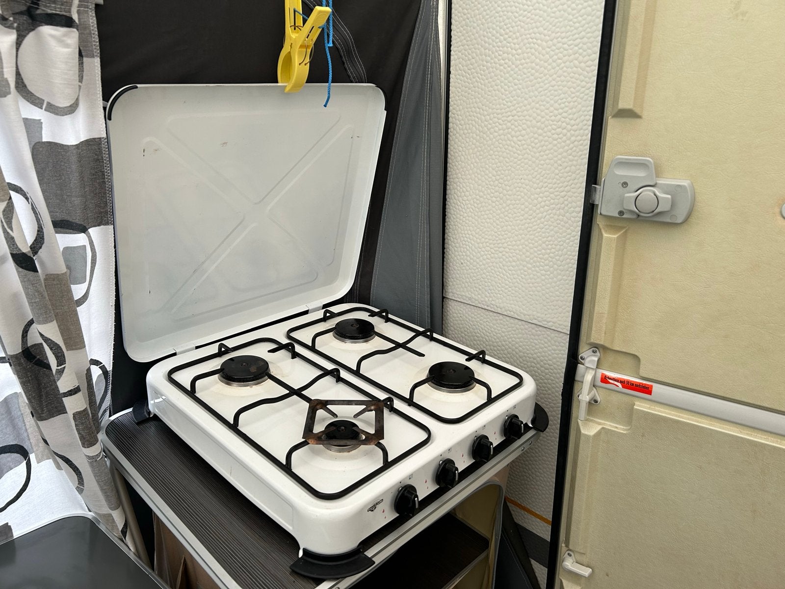 Camping kooktoestel met 4 pitten, Ophalen of Verzenden, Zo goed als nieuw