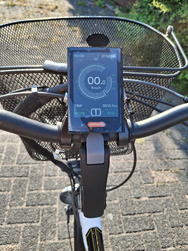 Witte Amslod E-Bike Aston MTX-600 met accessoires, Gebruikt, Versnellingen, 50 tot 53 cm, Schijfrem