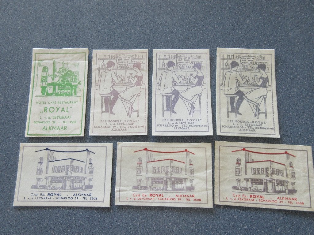 7 x Alkmaar, café-bar-bodega Royal, Verzenden, Nederland