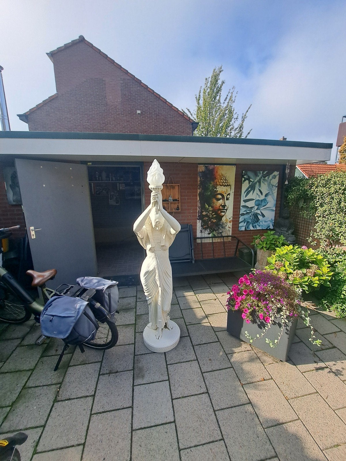 Foto 3 van Groot Egyptisch Beeld met Verlichting voor Binnen en Buiten