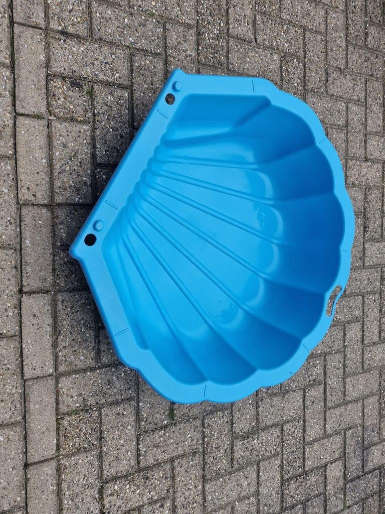 Blauwe schelp zandbak / zwembadje voor kinderen, Ophalen, Gebruikt