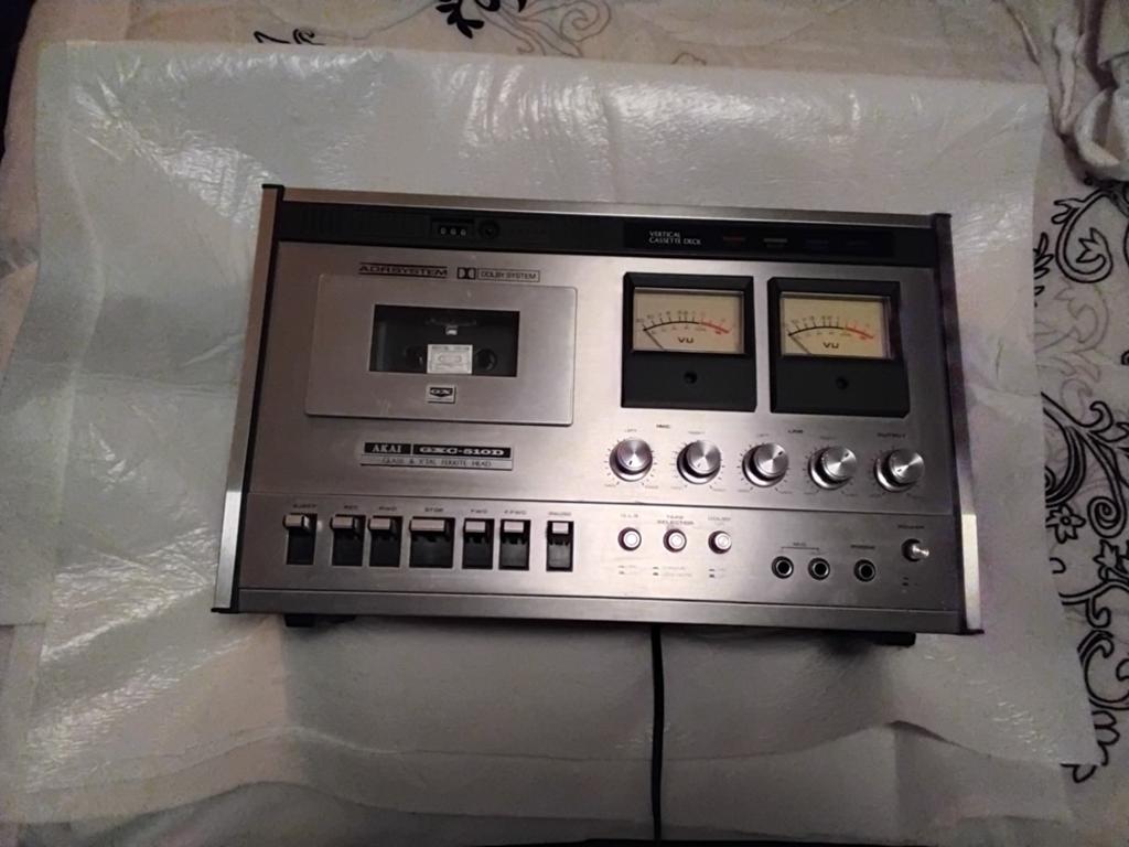 2 maal AKAI GXC-510D Vintage Cassettedeck., Audio, Tv en Foto, Ophalen, Akai