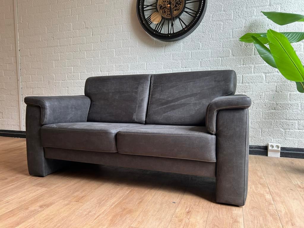 ZGAN Villa One 2-zitsbank in Luxe Micro leder Stof, 150 tot 200 cm, Tweepersoons, Ophalen of Verzenden, Zo goed als nieuw