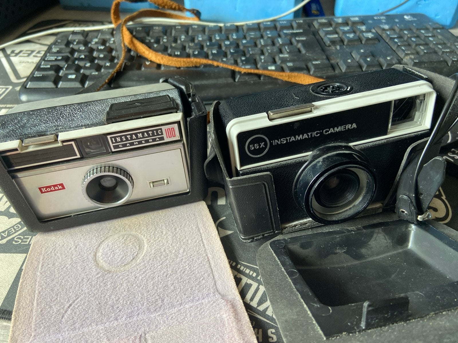 Kodak Instamatic 100 en 56X - Vintage Camera Set, Ophalen of Verzenden, Gebruikt, Compact, Kodak