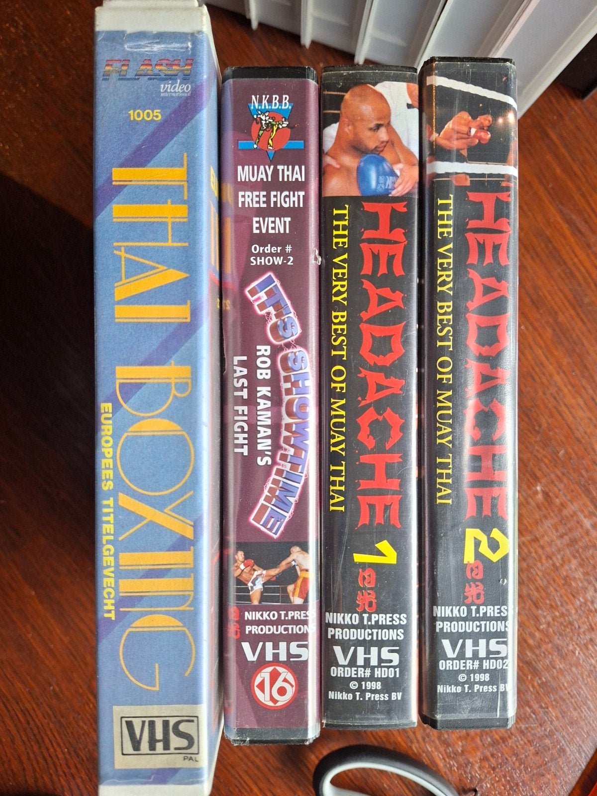 Kickboksen & Muay Thai VHS Collectie - Rob Kaman & Meer, Cd's en Dvd's, VHS | Film, Gebruikt, Vanaf 16 jaar, Martial arts, Ophalen of Verzenden