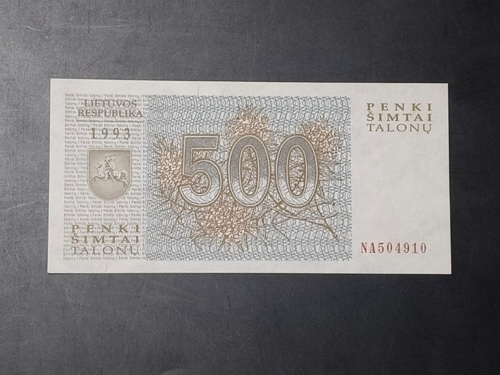 Lithuania 500 talonas 1993 UNC, Ophalen of Verzenden, Overige landen
