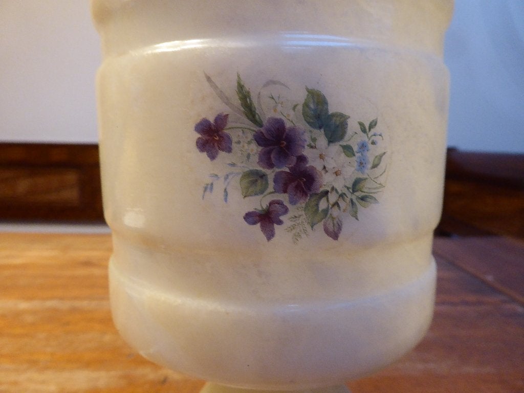 Vintage onyx lampje, Ophalen of Verzenden