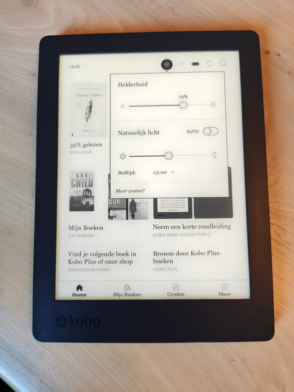 Kobo aura h2o 2e generatie in goede staat 6.8 inch, Ophalen of Verzenden