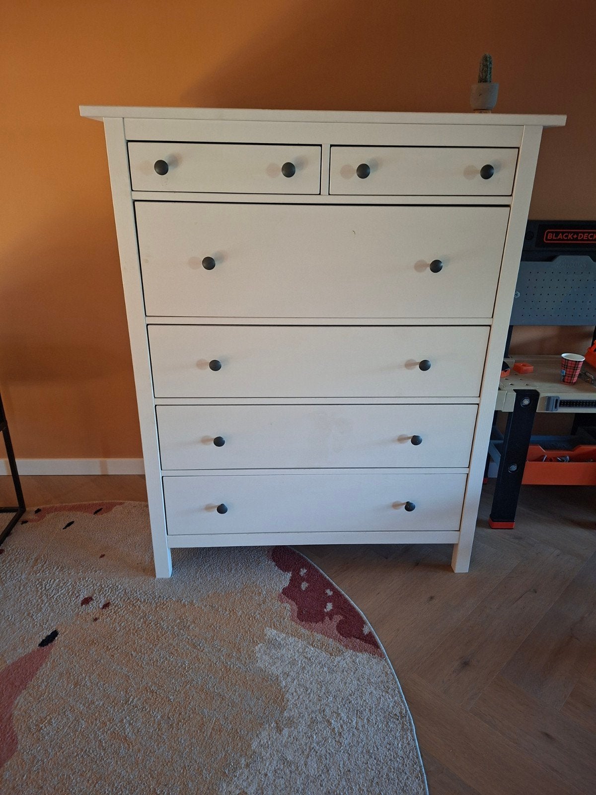 IKEA Hemnes ladekast met 6 lades, wit, Ophalen, Gebruikt, 100 tot 150 cm, 100 tot 150 cm