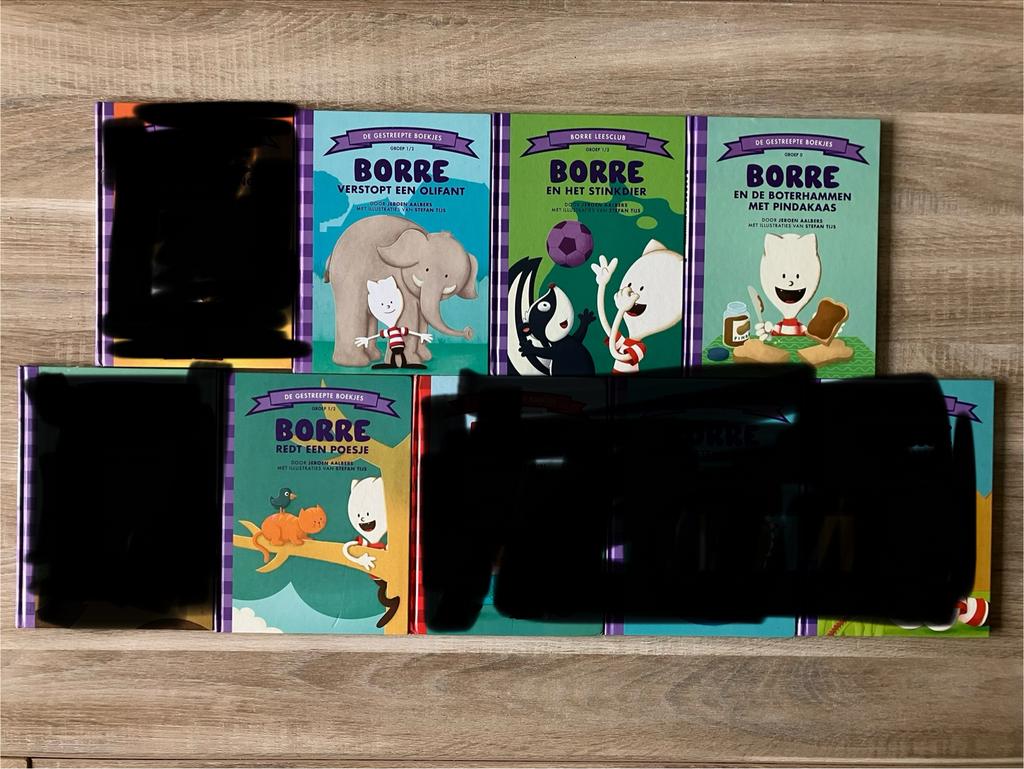 Borre Boekjes - Set van 4 kinderboeken, Ophalen of Verzenden, Zo goed als nieuw, Fictie algemeen