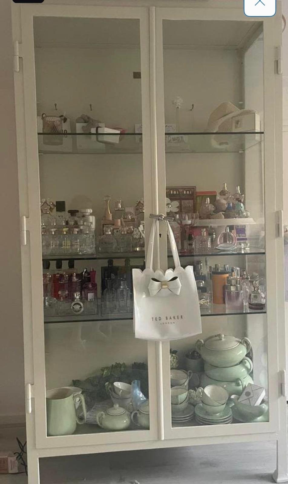 Vintage medische vitrinekast H. Stöpler ca. 1950 staal glas, Huis en Inrichting, Ophalen, Gebruikt, 50 tot 100 cm, Glas