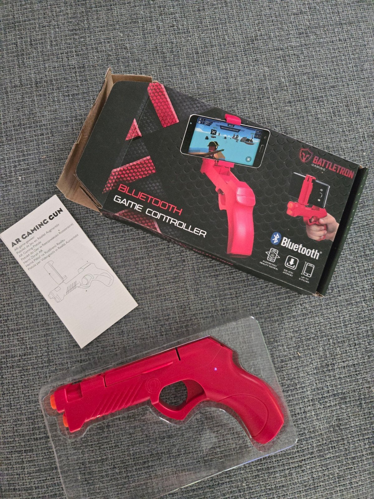 Battletron Gaming AR Gun Bluetooth Controller Rood, Zo goed als nieuw, Mobiel, Overige typen, Overige merken