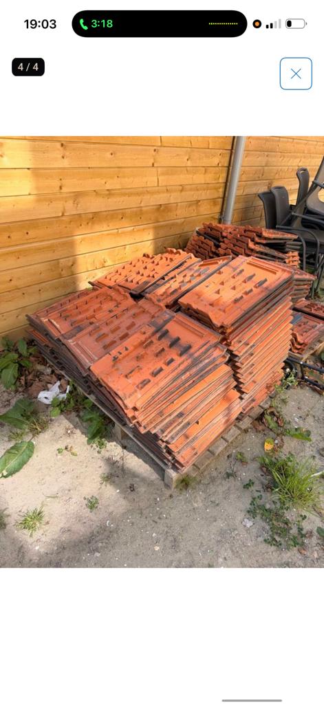 Nieuwe dakpannen, Doe-het-zelf en Verbouw, Dakpannen en Dakbedekking, Ophalen, Steen of Klei, Zwart, Nieuw