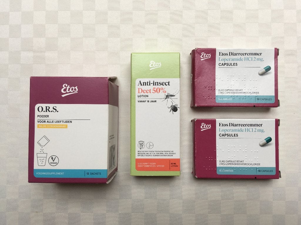 Set voor vakantie: O.R.S.poeder, Deet 50% en diarreeremmers, Ophalen of Verzenden, Nieuw, Overige typen