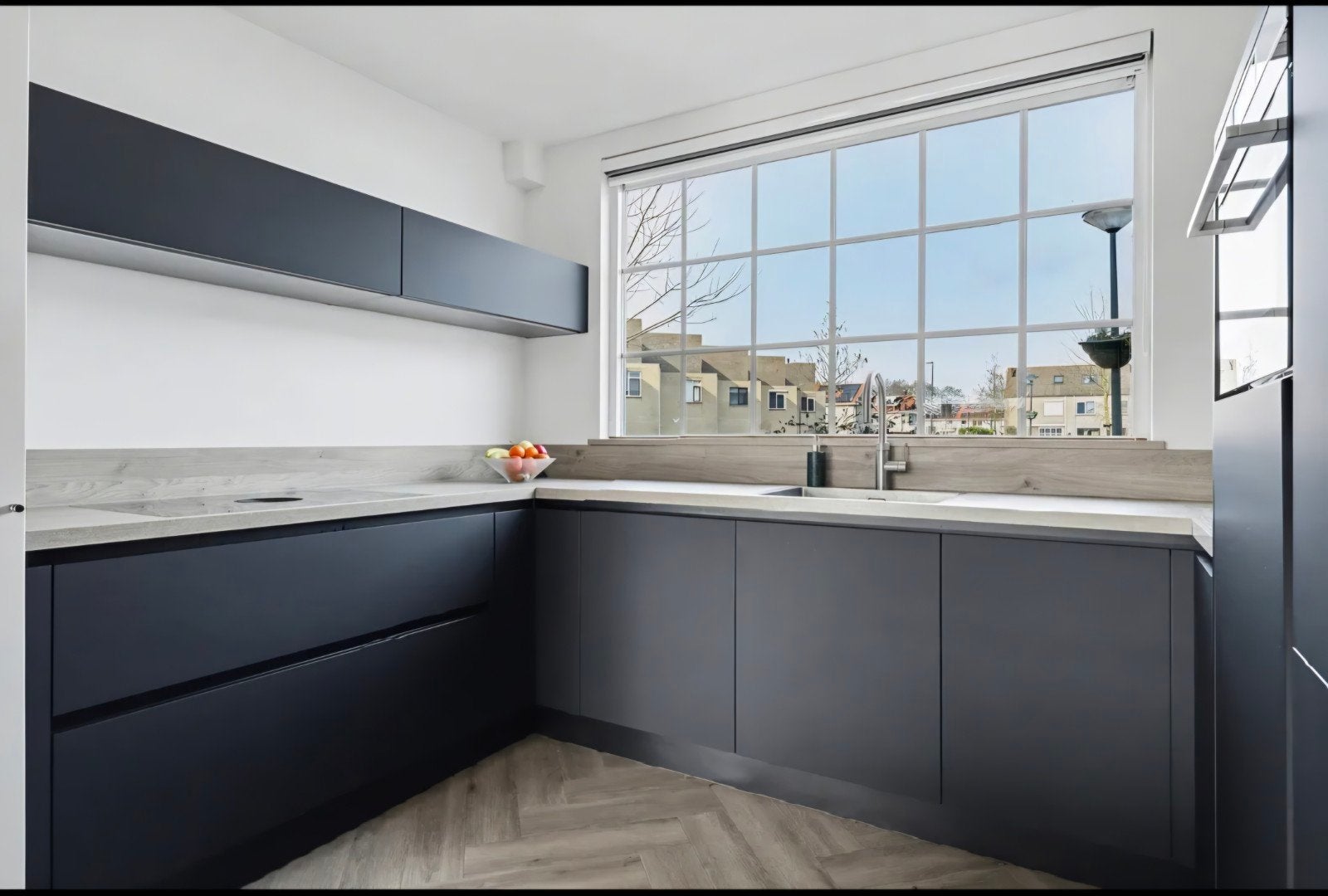 Moderne Nolte keuken uit 2020 met luxe AEG apparatuur, Ophalen, Gebruikt, U-keuken, Zwart
