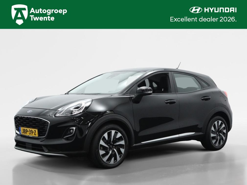 Ford Puma 1.0 EcoBoost Hybrid Titanium Automaat | Private le, 12 maanden, Stof, Euro 6, Zwart