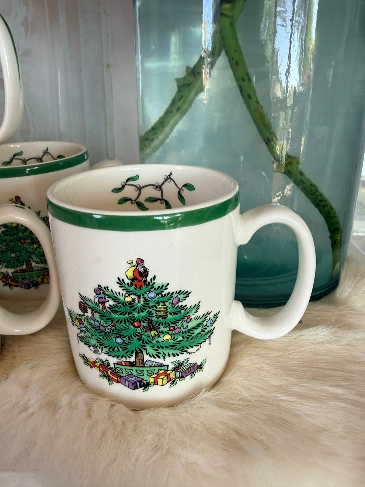 Spode Christmas Tree 6x mokken nieuw made in England, Ophalen, Nieuw