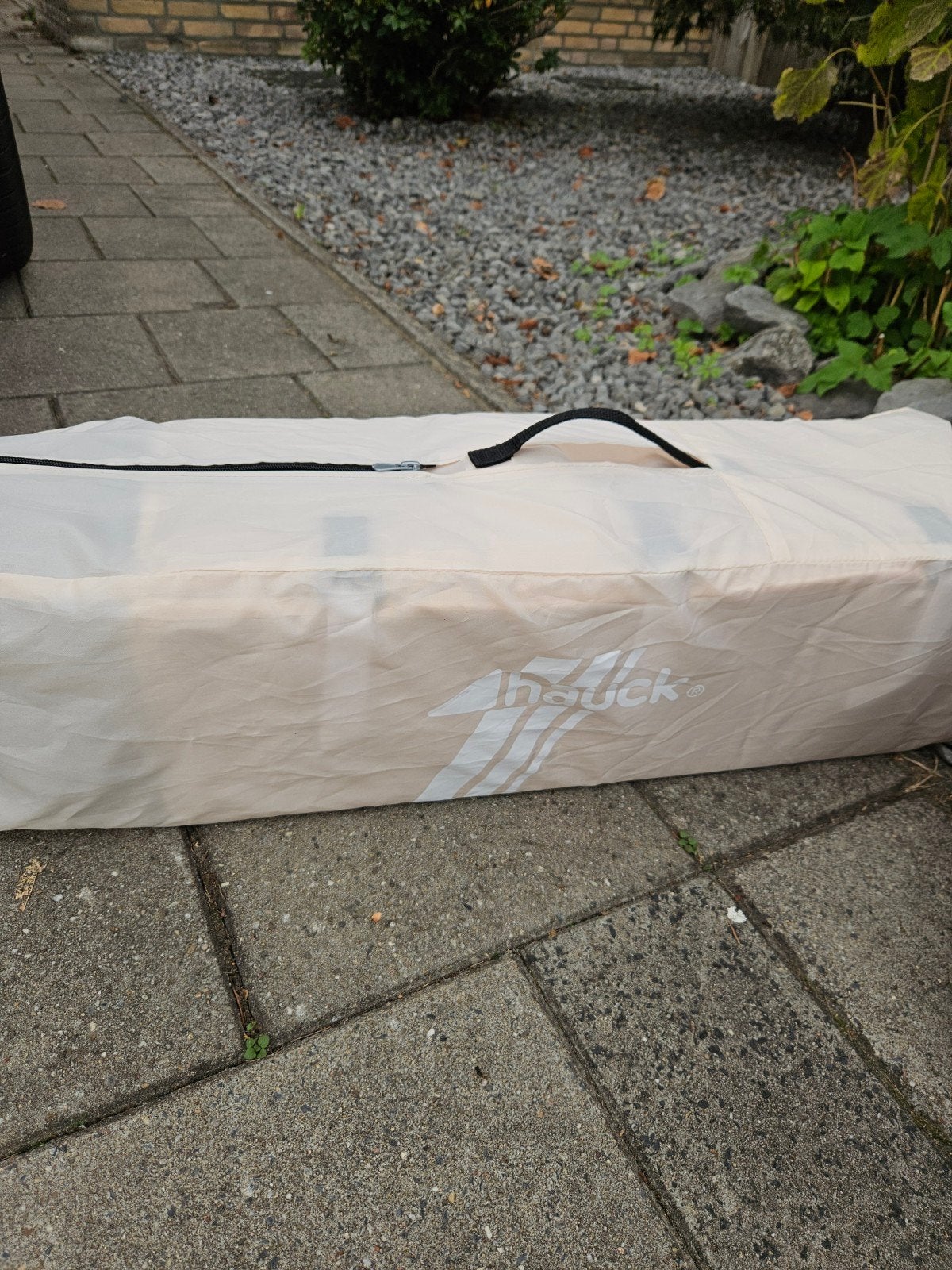 Campingbedje Hauck met defecte rits, Ophalen, Gebruikt, Reisbedje