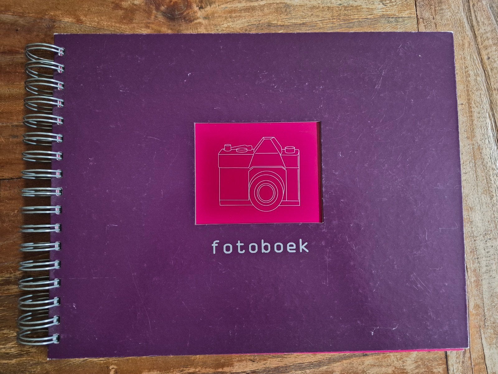 Hema Fotoboek Spiraalalbum Paars 34 Bladen, Spiraalalbum, Ophalen of Verzenden, Zo goed als nieuw, Hema