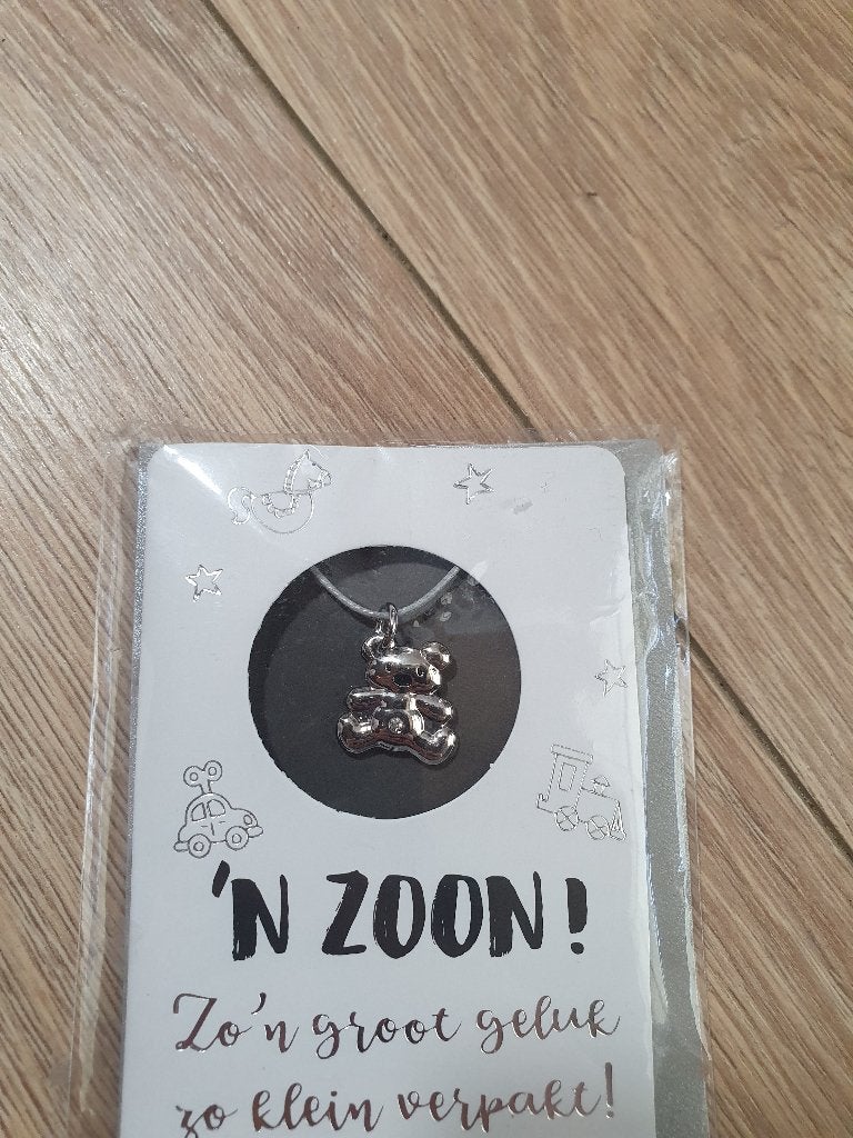 Kraamcadeau zoon | ketting | baby cadeau | geboorte, Ophalen of Verzenden, Nieuw, Kraamcadeau