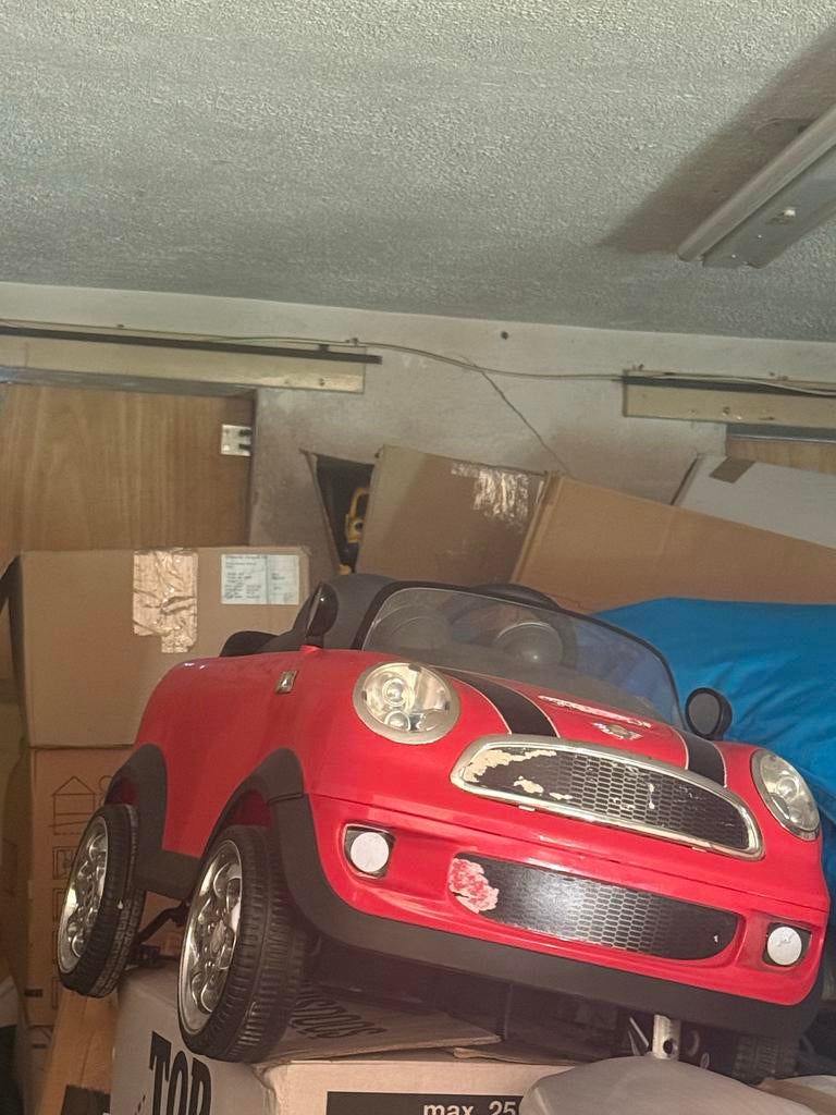 Mini Cooper elektrische kinderauto, Kinderen en Baby's, Speelgoed | Speelgoedvoertuigen, Ophalen of Verzenden, Gebruikt