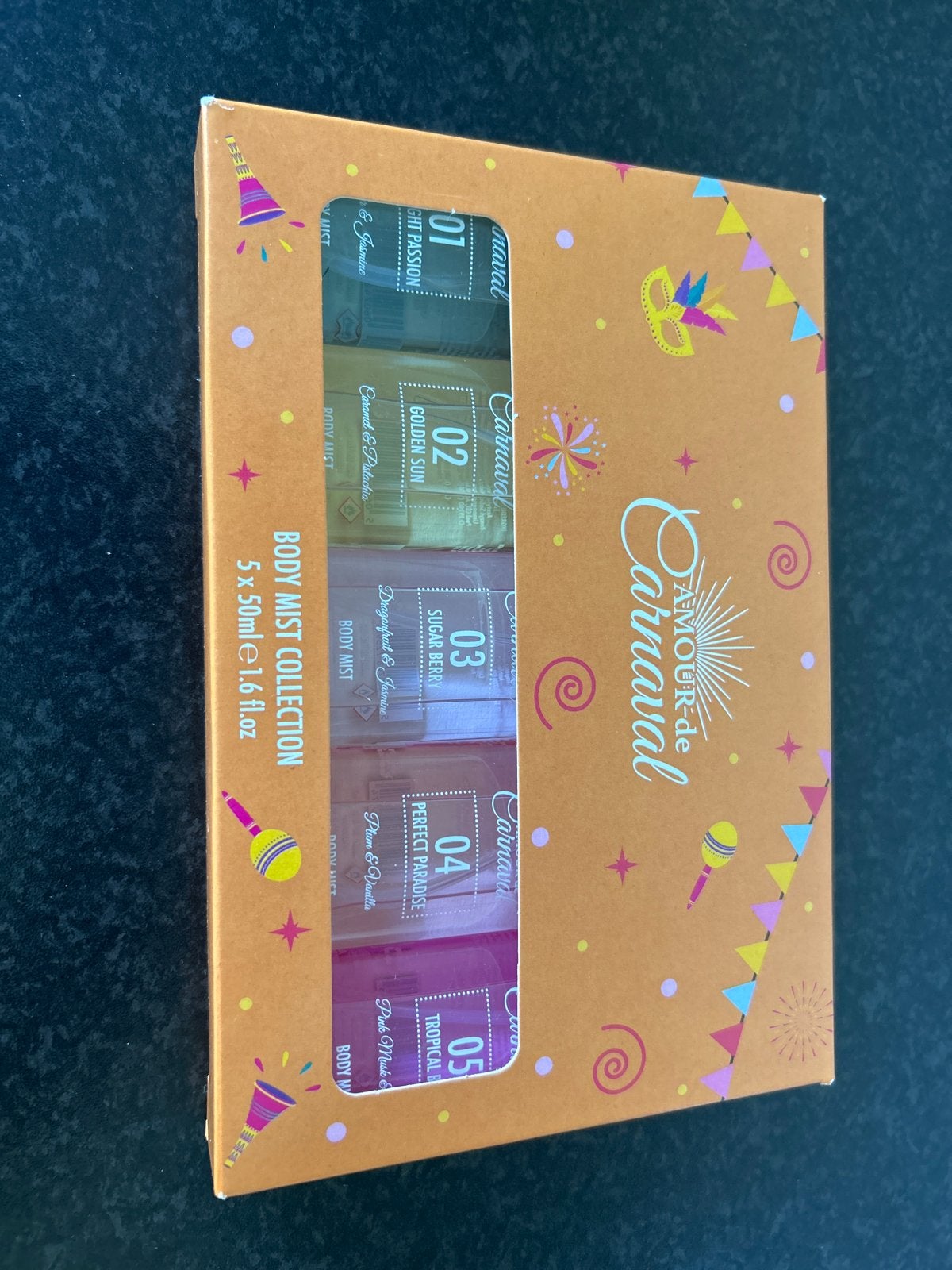 Amour de Carnaval Body Mist Collectie - 5 x 50ml, Ophalen of Verzenden, Nieuw