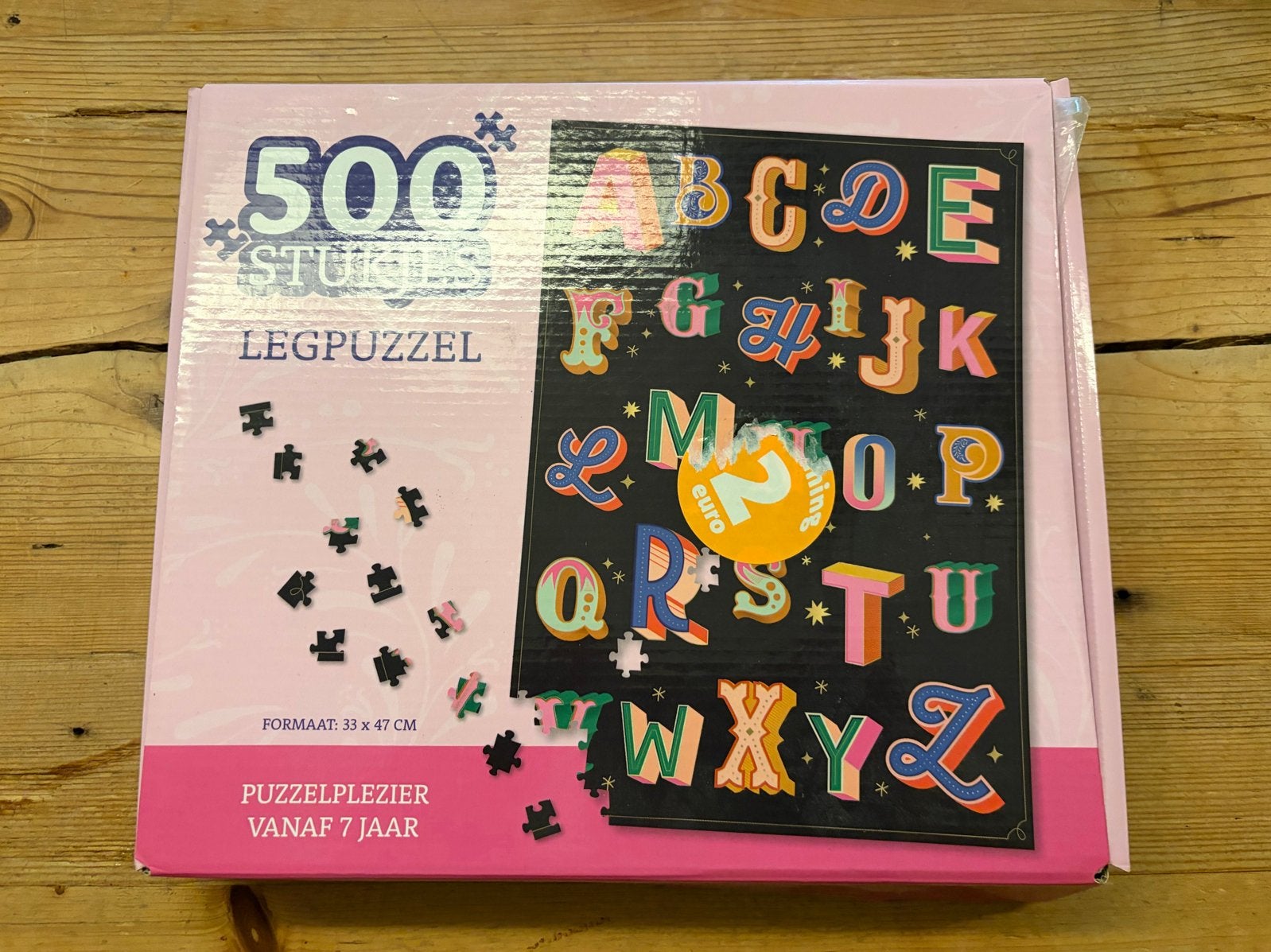 Gratis: Nieuwe Legpuzzel 500 stukjes - Alfabet Thema, Ophalen, 500 t/m 1500 stukjes, Nieuw, Legpuzzel