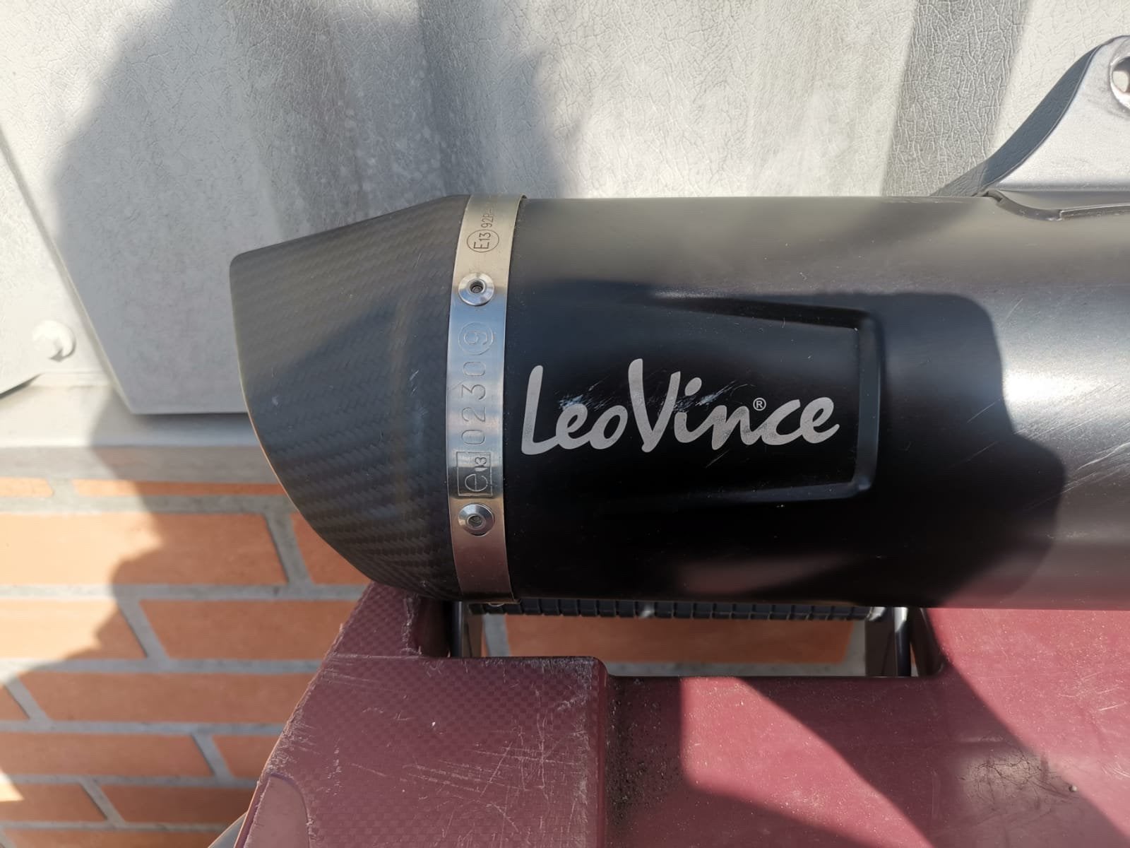 Te koop of te ruil LeoVince demper voor Piaggio 350(2018), Ophalen of Verzenden, Gebruikt