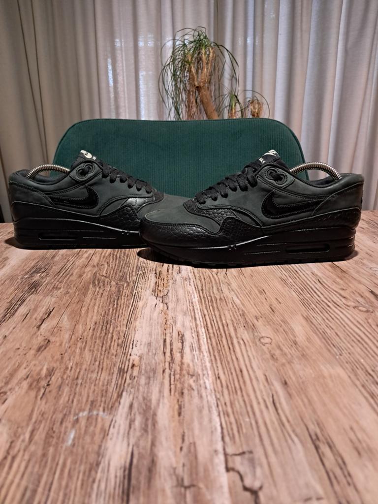 Nike Air Max 1 Premium 'Black Croco' Size 38, Zwart, Nike, Ophalen of Verzenden, Sneakers of Gympen