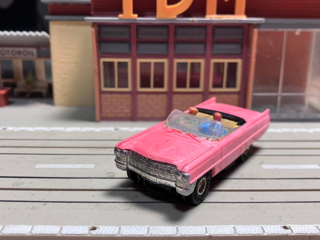 Faller AMS Cadillac cabrio roze gemasert blokmotor B4 nieuws, Ophalen of Verzenden, Zo goed als nieuw, Elektrisch, Overige merken