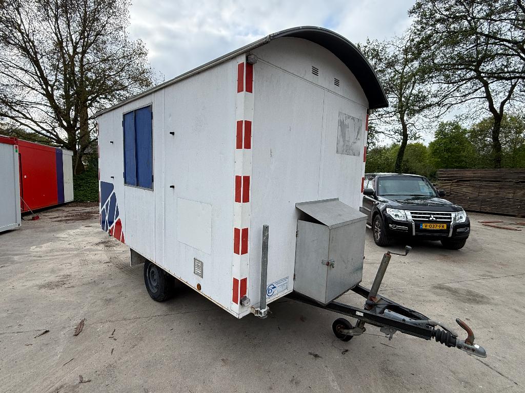 Metalen snelverkeer schaftkeet pipowagen schaftwagen L1, Ophalen of Verzenden